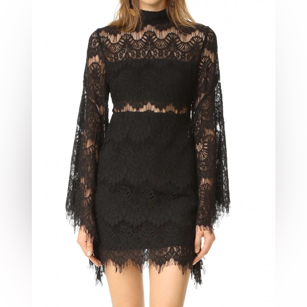 Black lace MINKPINK dress